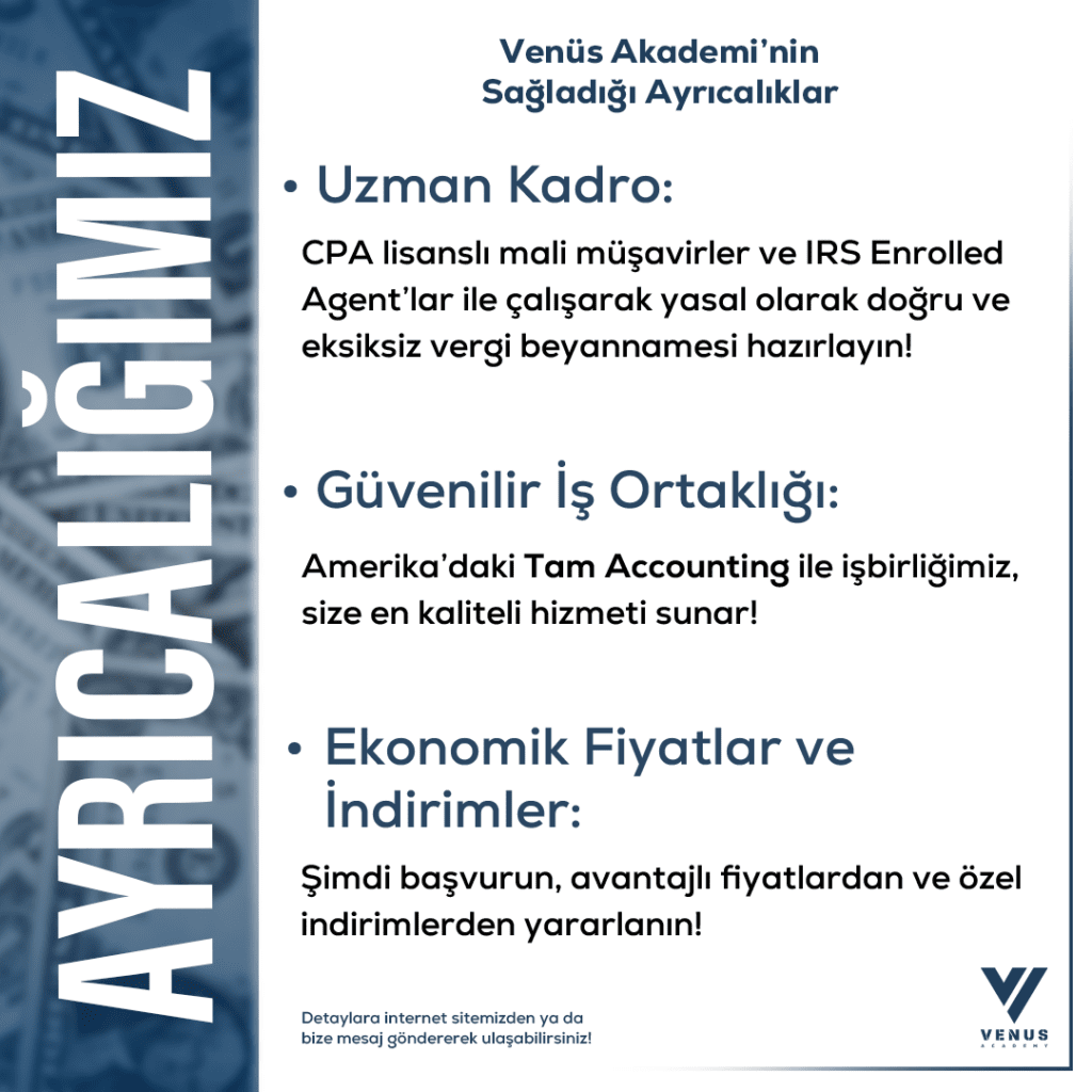 2025 Amerika Vergi Beyanı